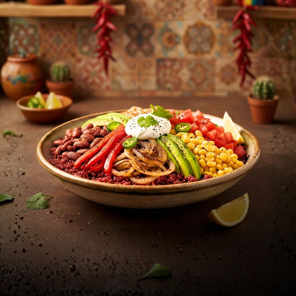 Mexican Quinoa Burrito Bowl